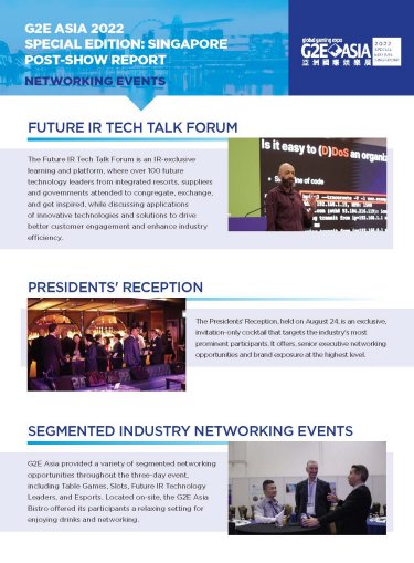 G2E Asia 2022 NETWORKING EVENTS